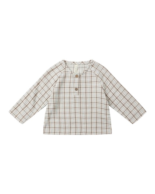 Quincy Mae - Zion Shirt - Blue Plaid