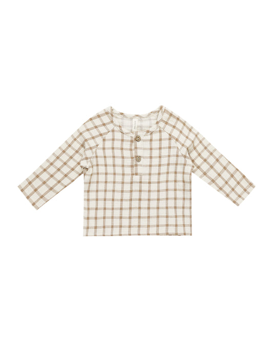 Quincy Mae - Zion Shirt - Cinnamon Plaid