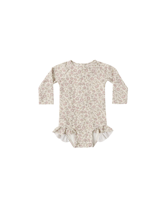 Quincy Mae - Olivia Rashguard One-Piece - Dahlia