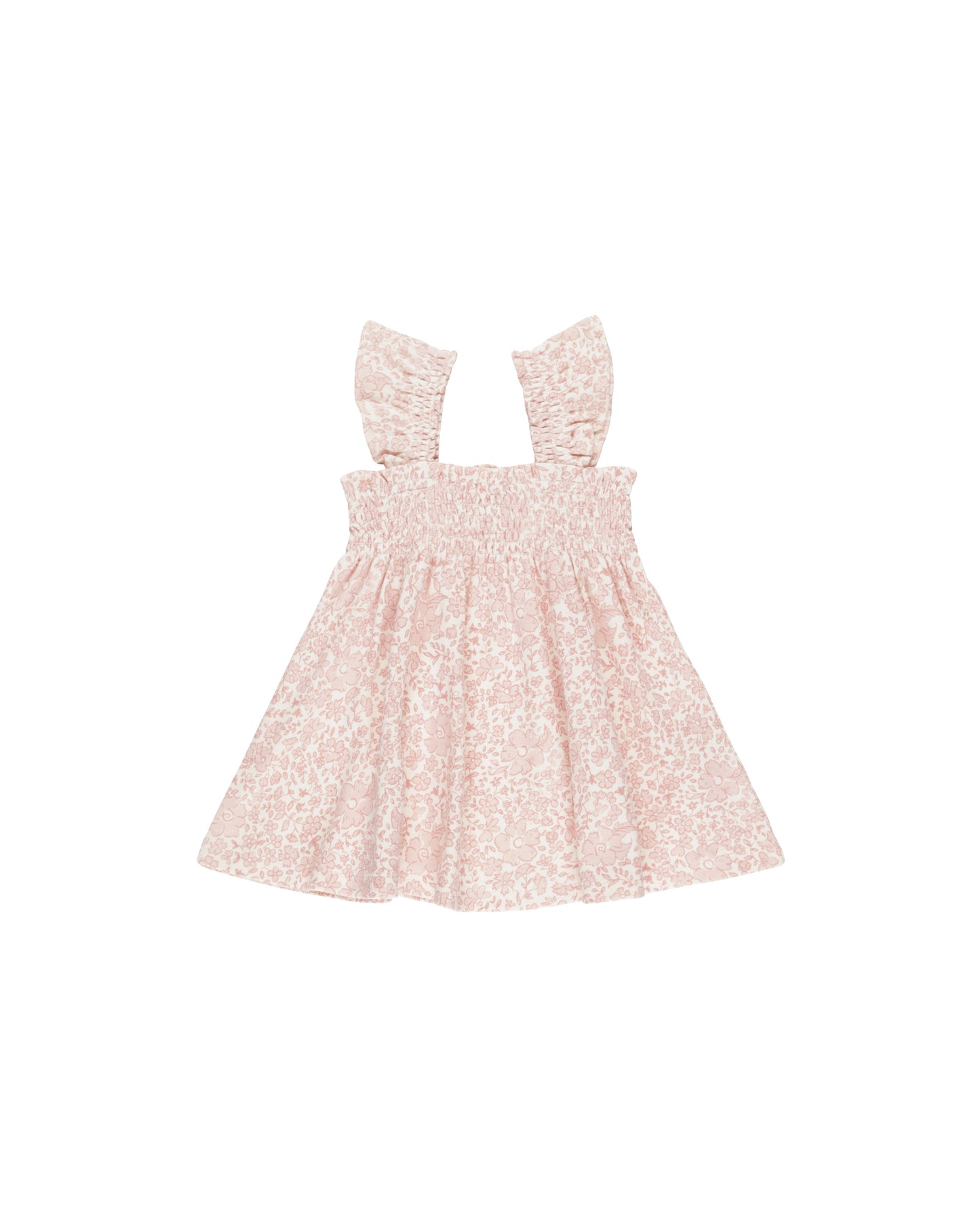 Quincy Mae - Smocked Jersey Dress - Pink Blossom