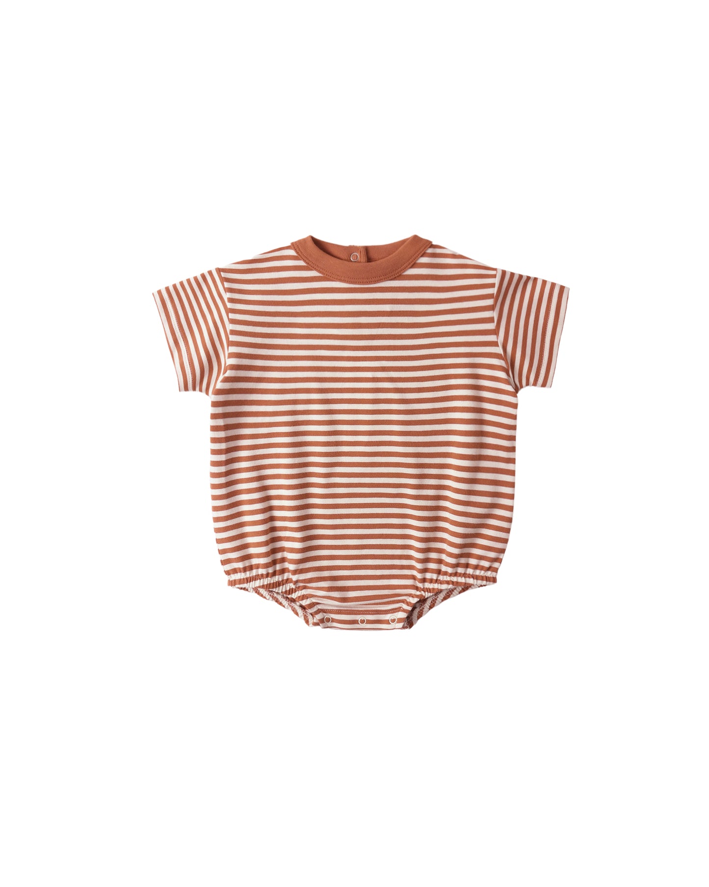Quincy Mae - Relaxed Bubble Romper - Poppy Stripe