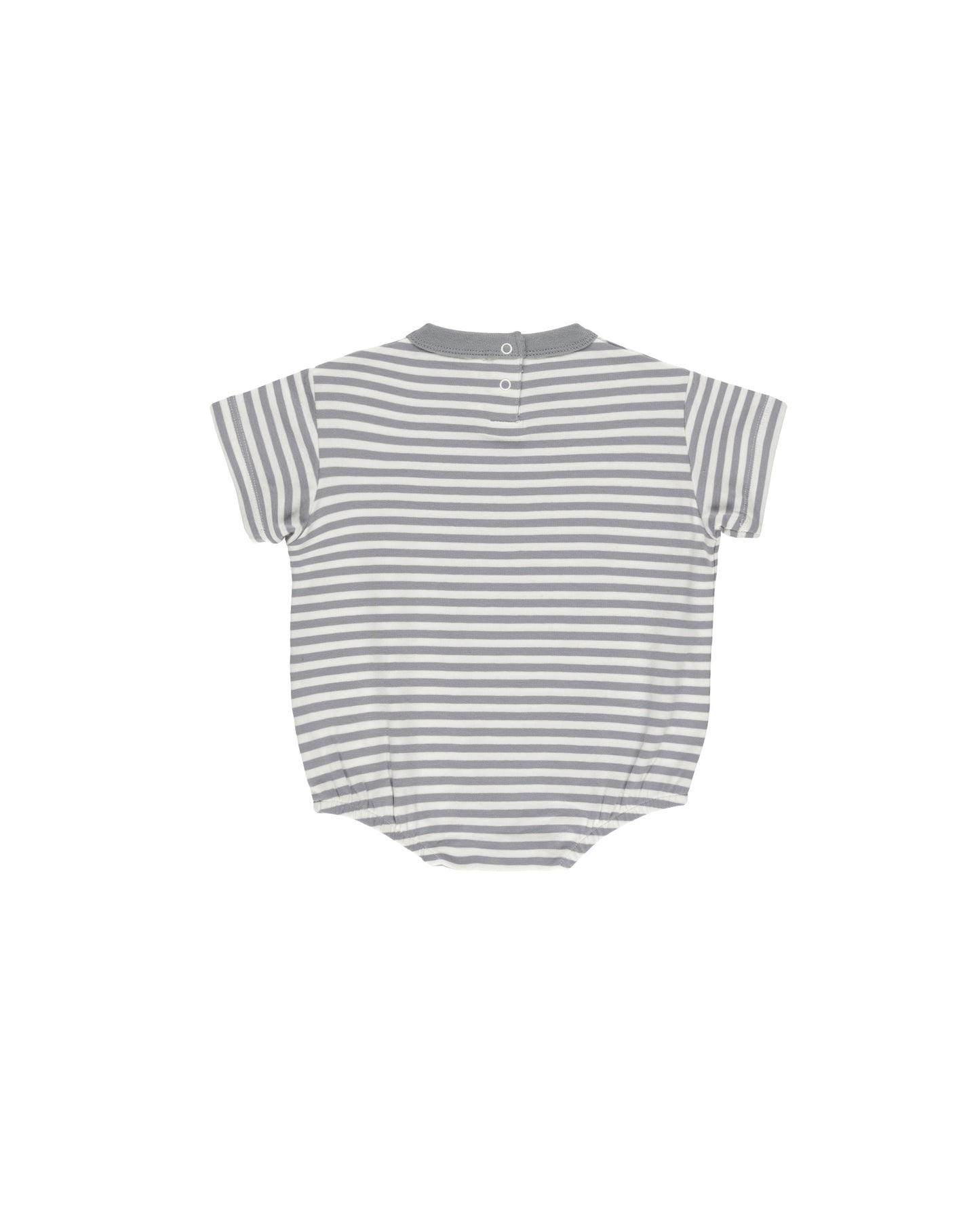 Quincy Mae - Relaxed Bubble Romper - Blue Stripe