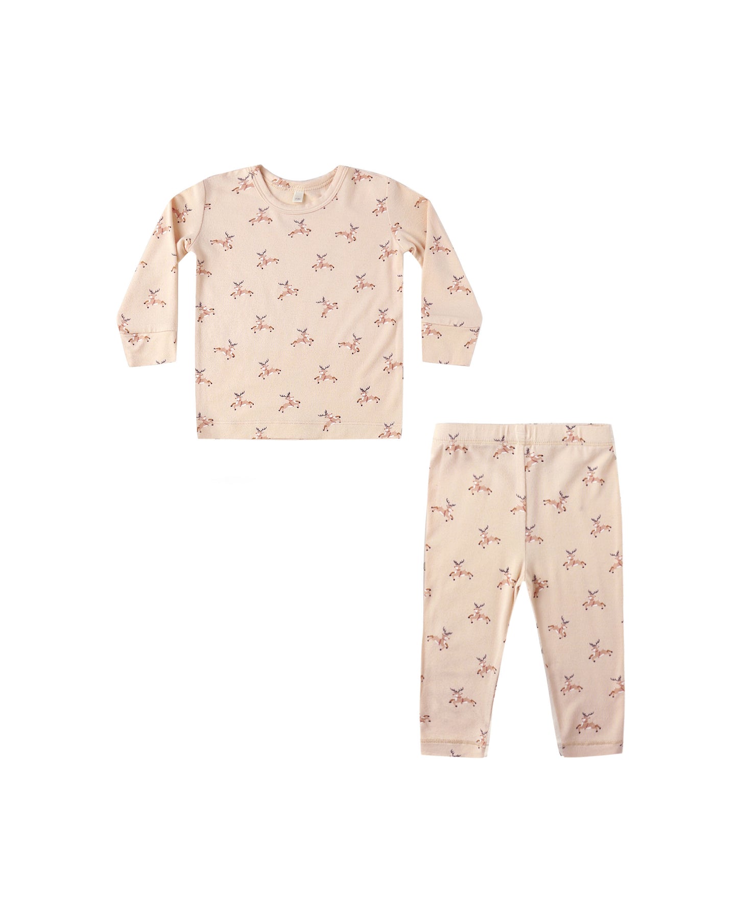 Quincy Mae - Bamboo Pajama Set - Reindeer
