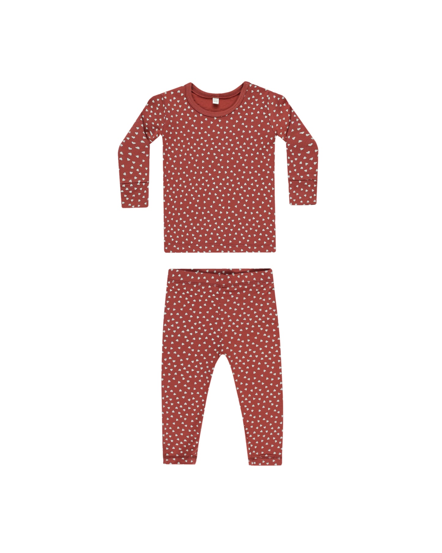 Quincy Mae - Bamboo Pajama Set - Tiny Hearts