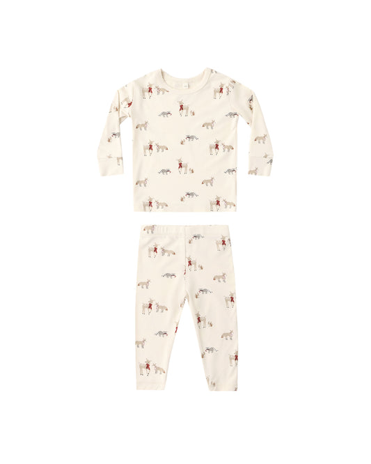 Quincy Mae - Bamboo Pajama Set - Forest Friends