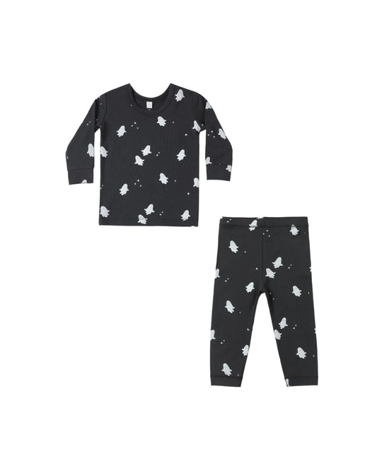 Quincy Mae - Bamboo Pajama Set - Ghosts