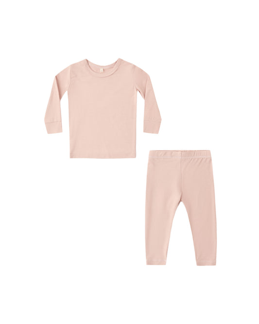 Quincy Mae - Bamboo Pajama Set - Dusty Rose