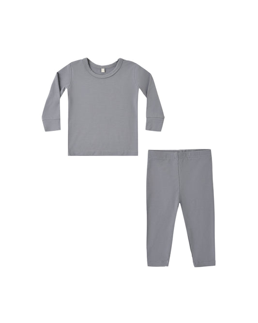 Quincy Mae - Bamboo Pajama Set - Slate
