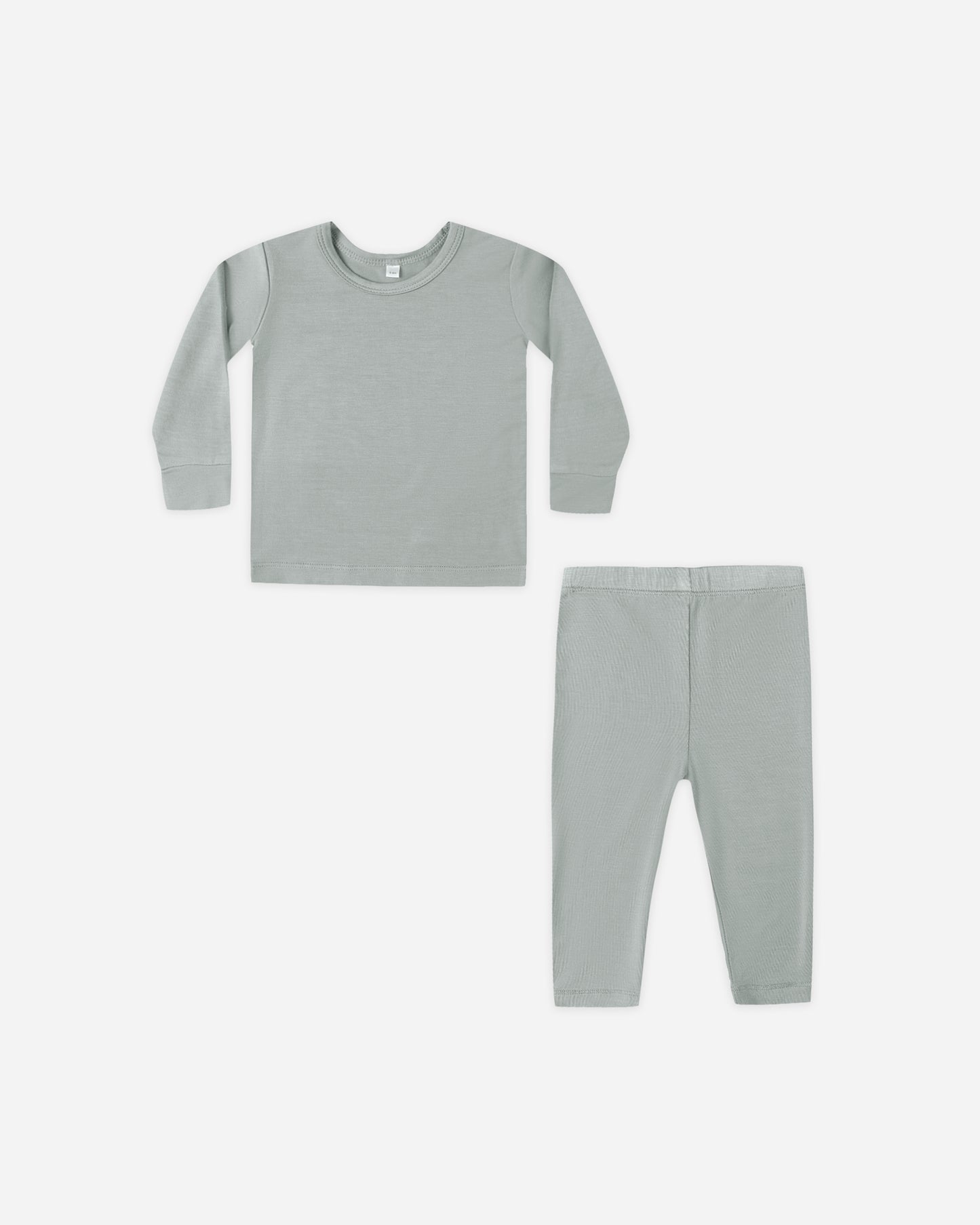 Quincy Mae - Bamboo Pajama Set - Steel Blue