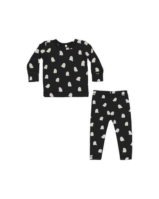 Quincy Mae - Bamboo Pajama Set - Ghost