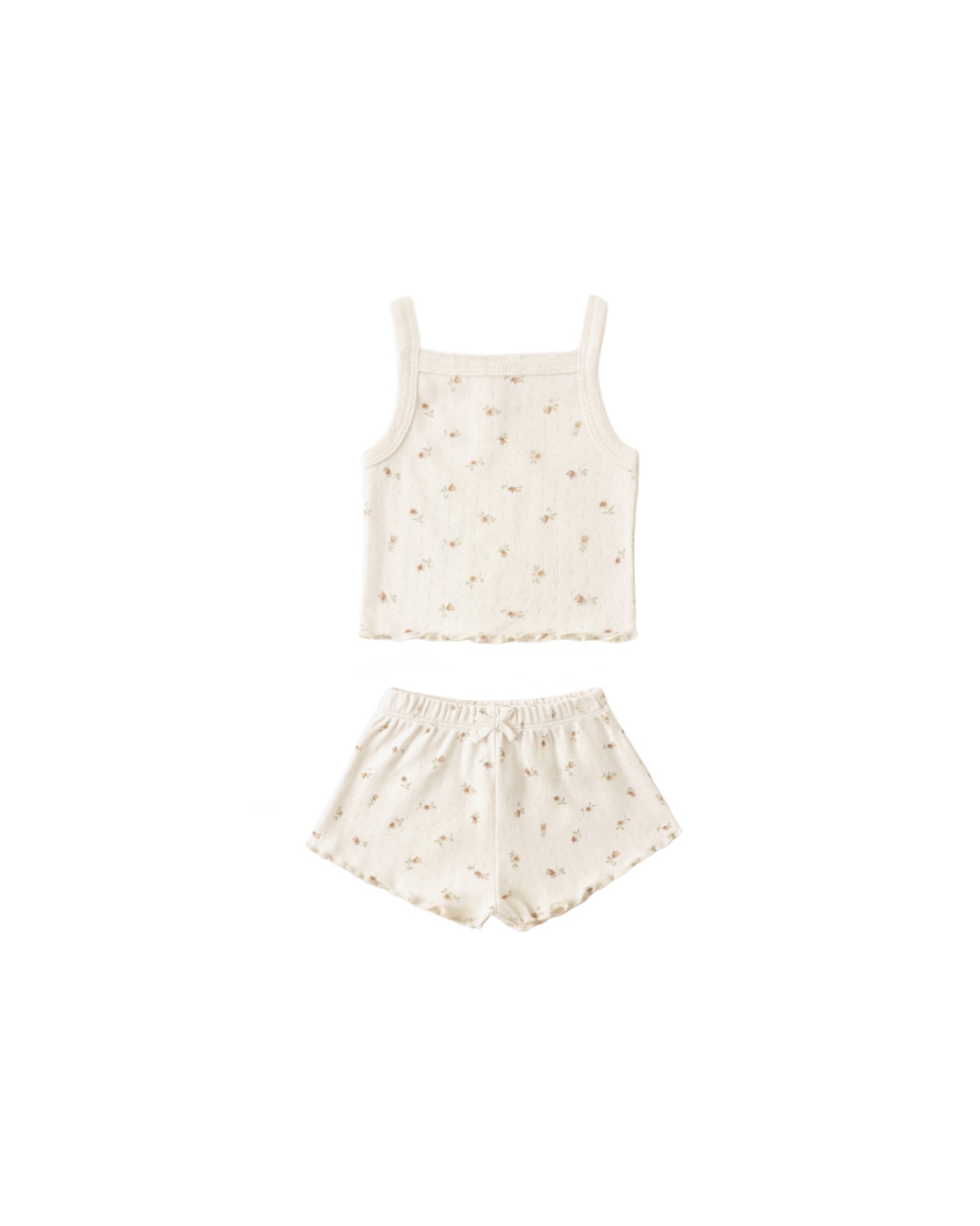 Quincy Mae - Pointelle Tank + Shortie Set - Petit Fleur