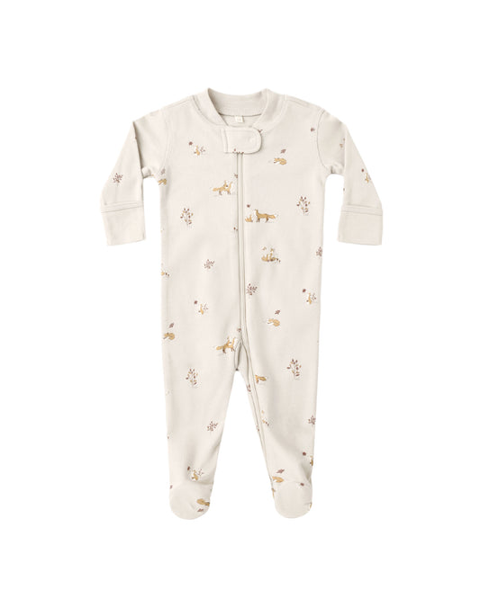 Quincy Mae - Zip Long Sleeve Sleeper Footie - Fox Land