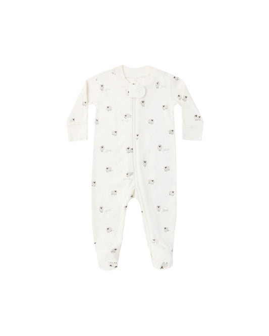 Quincy Mae - Zip Long Sleeve Sleeper Footie - Sheep