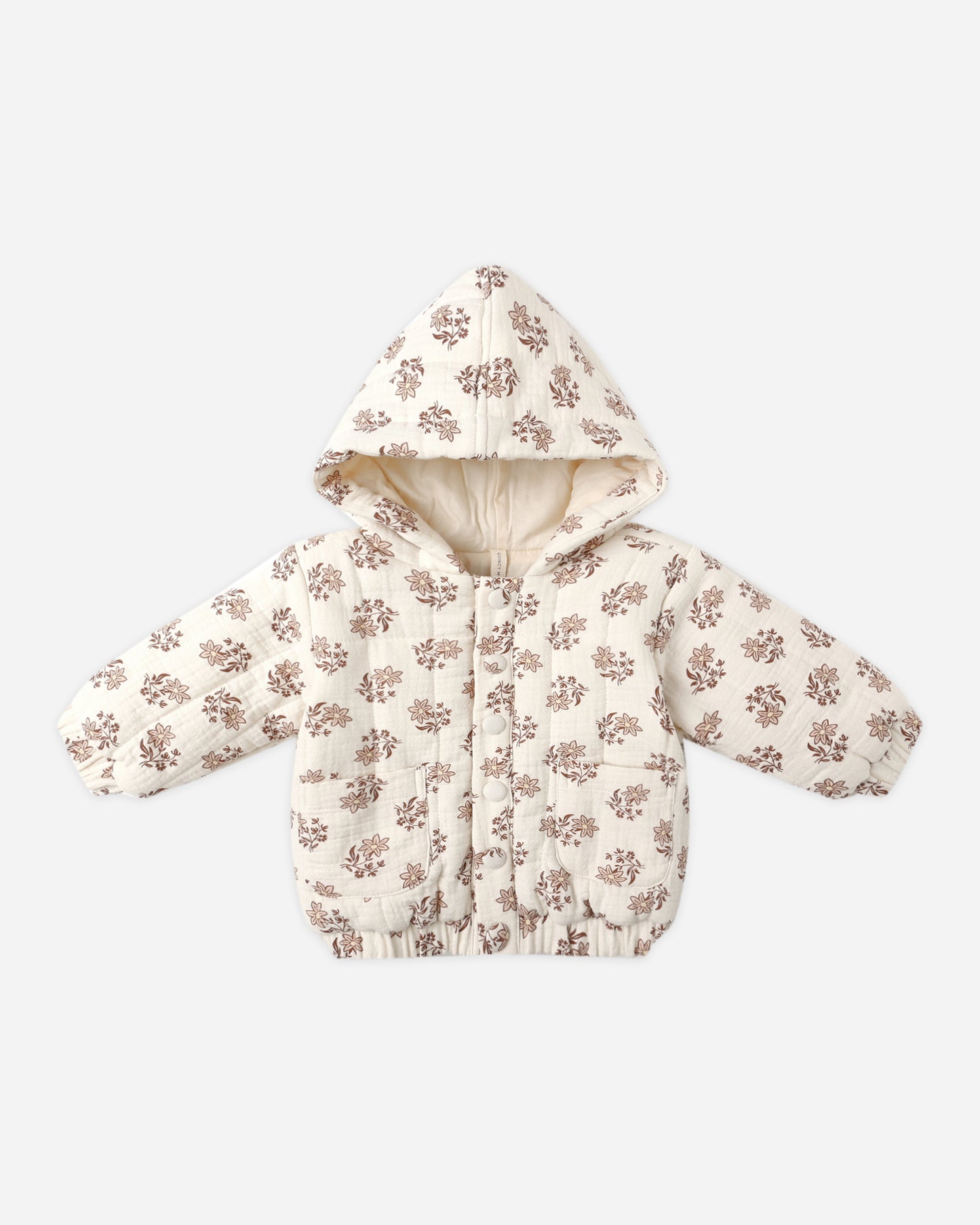 Quincy Mae - Hooded Woven Jacket - Daylily