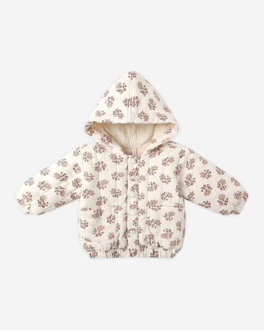Quincy Mae - Hooded Woven Jacket - Daylily