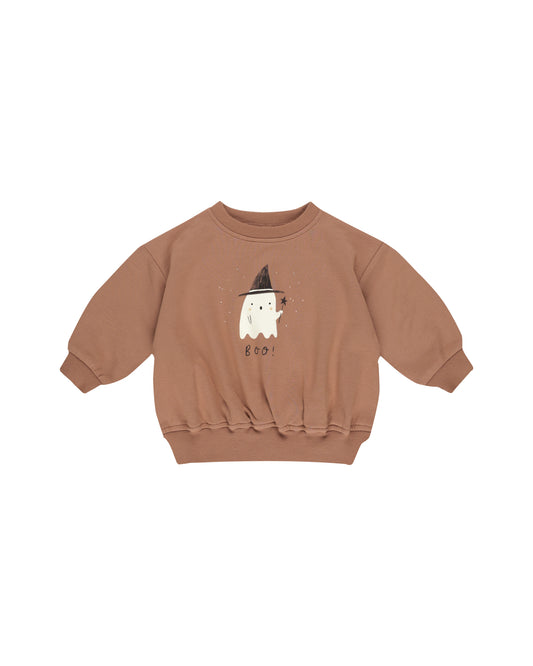 Quincy Mae - Relaxed Fleece Sweatshirt - Boo