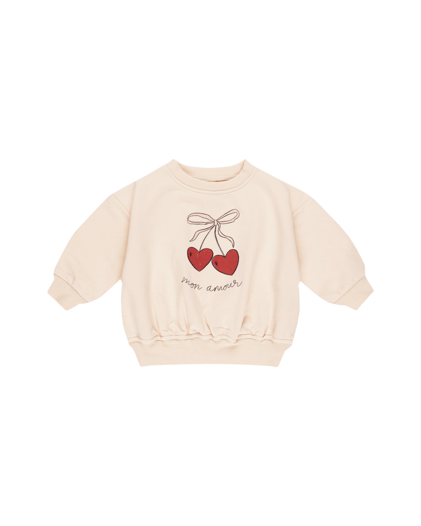 Quincy Mae - Relaxed Fleece Sweatshirt - Mon Amour