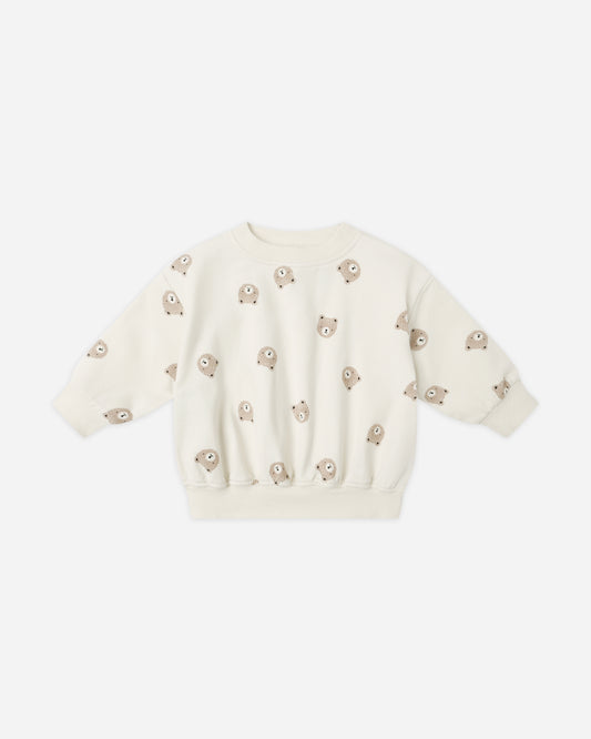Quincy Mae - Relaxed Sweatshirt - Brown Bear