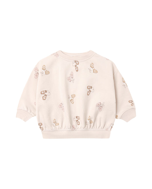 Quincy Mae - Relaxed Fleece Sweatshirt - Mittens