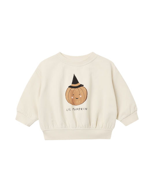 Quincy Mae - Relaxed Fleece Sweatshirt - Lil Pumpkin