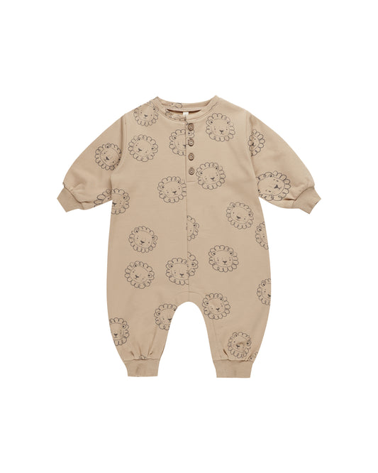 Quincy Mae - Relaxed Fleece Jumpsuit -Lions