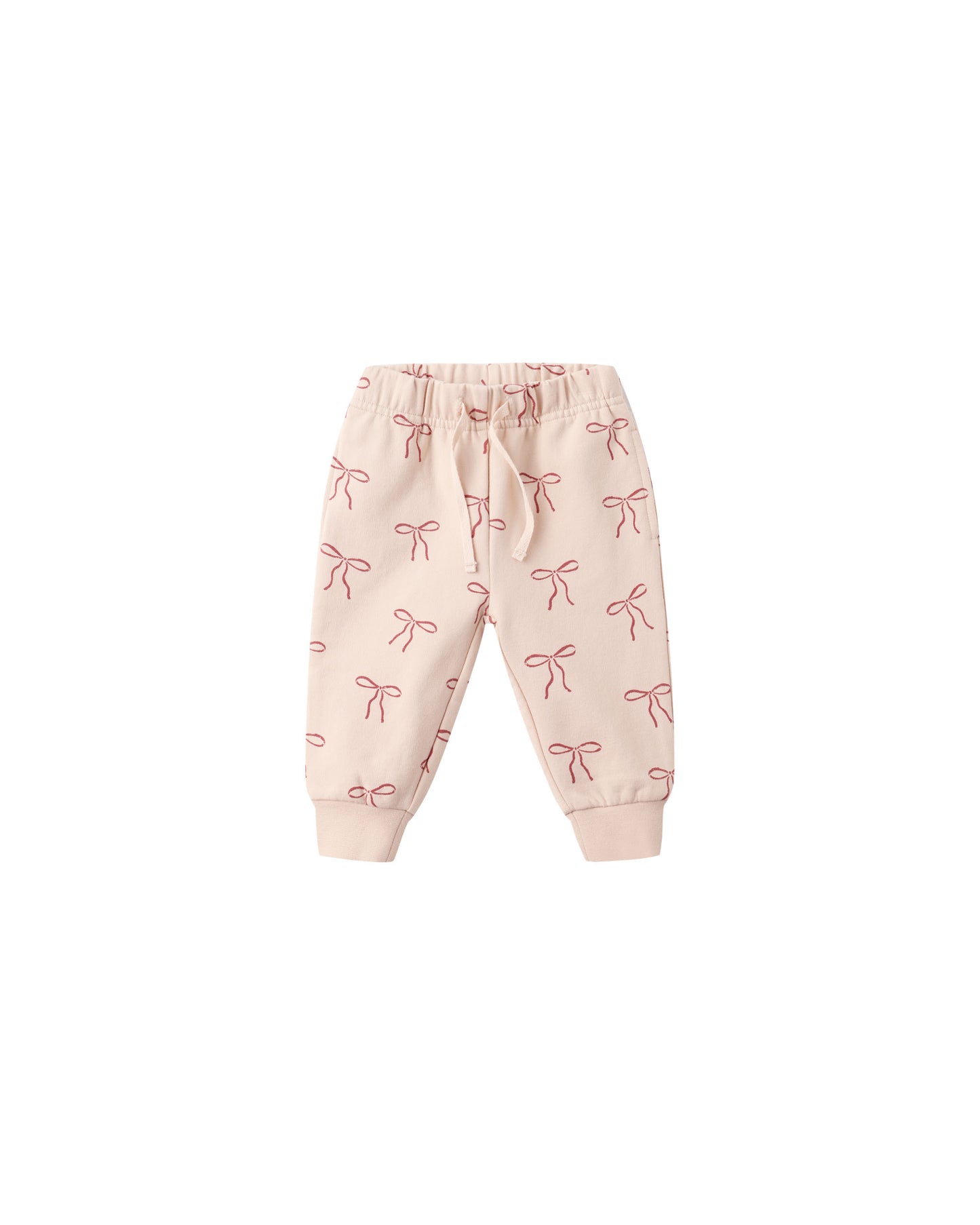 Quincy Mae - Relaxed Fleece Sweatpant - Red Bows
