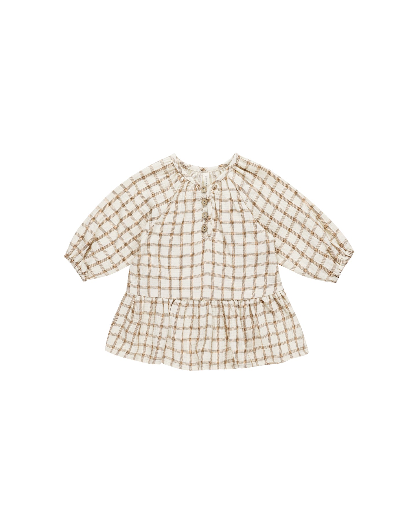 Quincy Mae - Lany Dress - Cinnamon Plaid