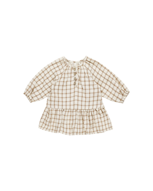 Quincy Mae - Lany Dress - Cinnamon Plaid