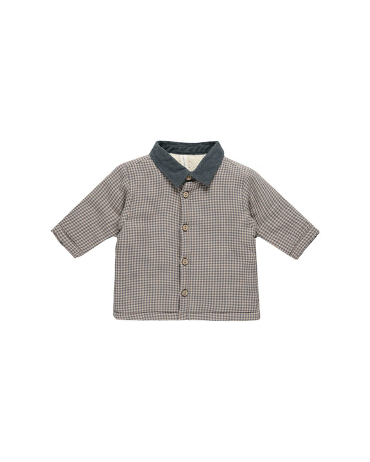 Quincy Mae - Ford Jacket - Indigo Gingham