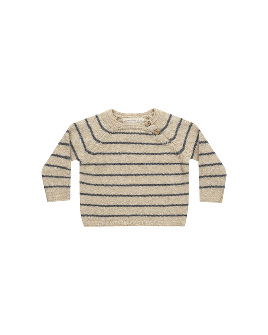 Quincy Mae - Ace Knit Sweater - Indigo Stripe