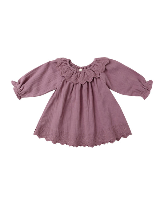 Quincy Mae - Long Sleeve Isla Dress - Mulberry