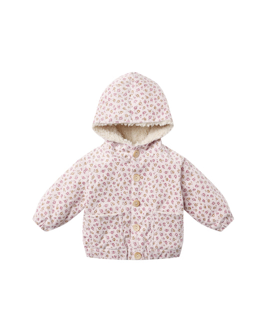 Quincy Mae - Corduroy Hooded Jacket - Wildflowers