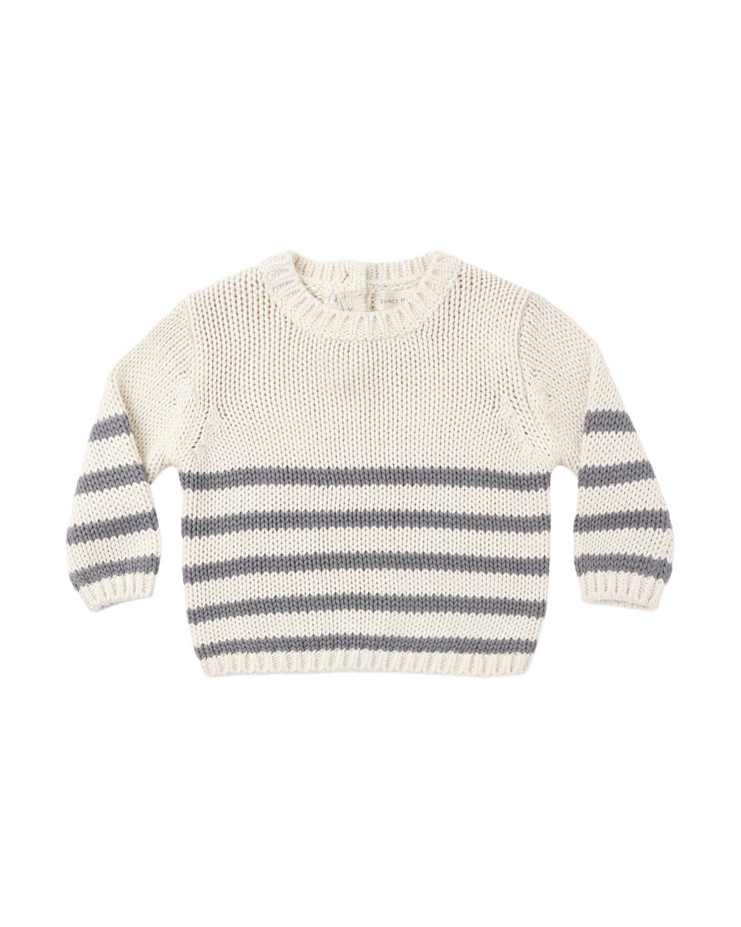 Quincy Mae - Rex Sweater - Slate Stripe