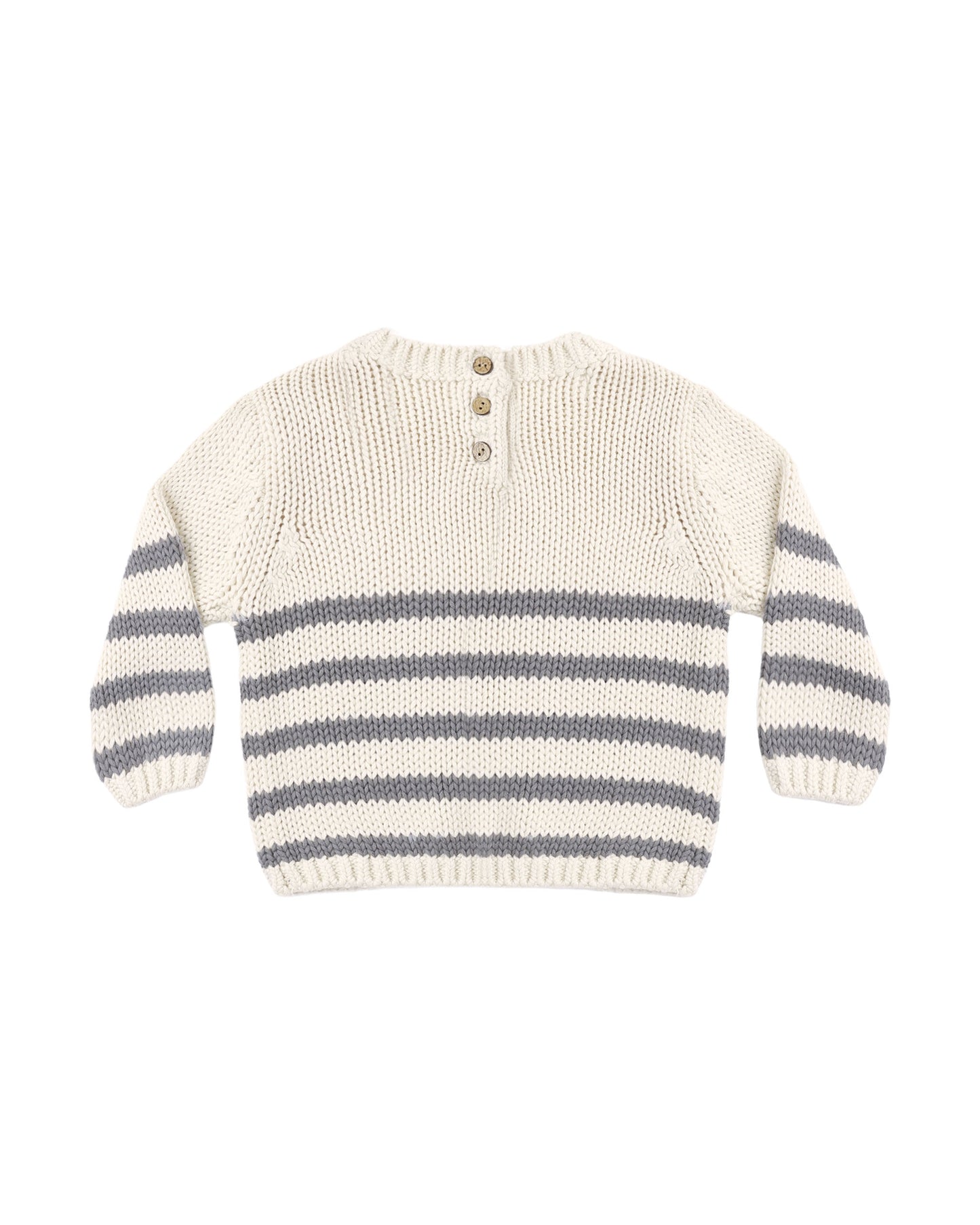 Quincy Mae - Rex Sweater - Slate Stripe