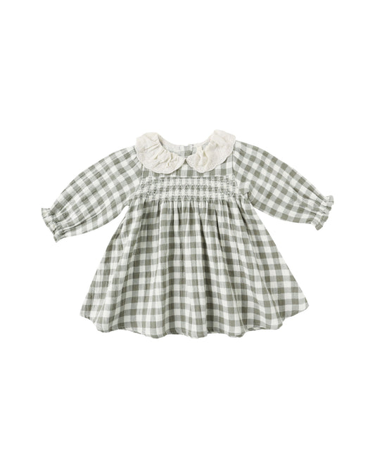 Quincy Mae - Callie Dress - Forest Check