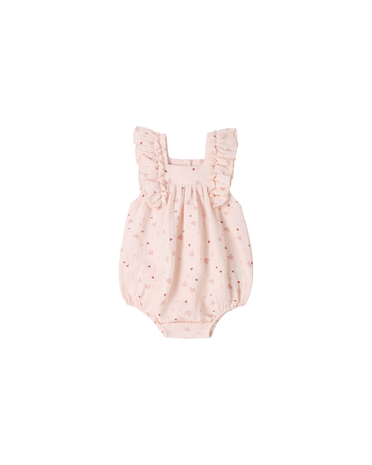 Quincy Mae - Maya Romper - Heart Confetti
