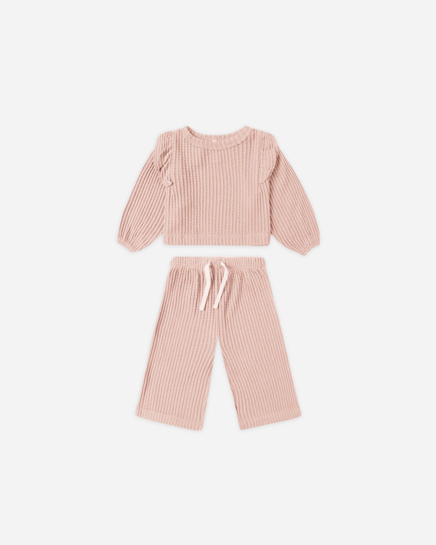 Quincy Mae - Ruffle Cozy Set - Rose