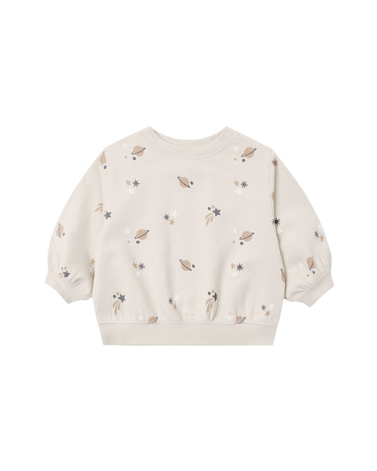 Quincy Mae - Oversized Crew Sweatshirt - Space