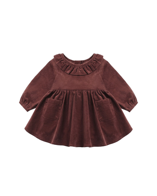Quincy Mae - Simone Dress - Black Cherry