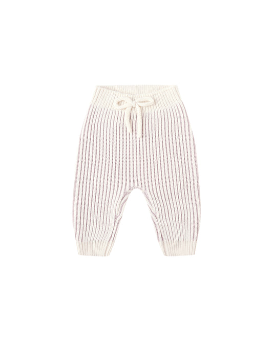 Quincy Mae - Chunky Knit Pant - Lilac