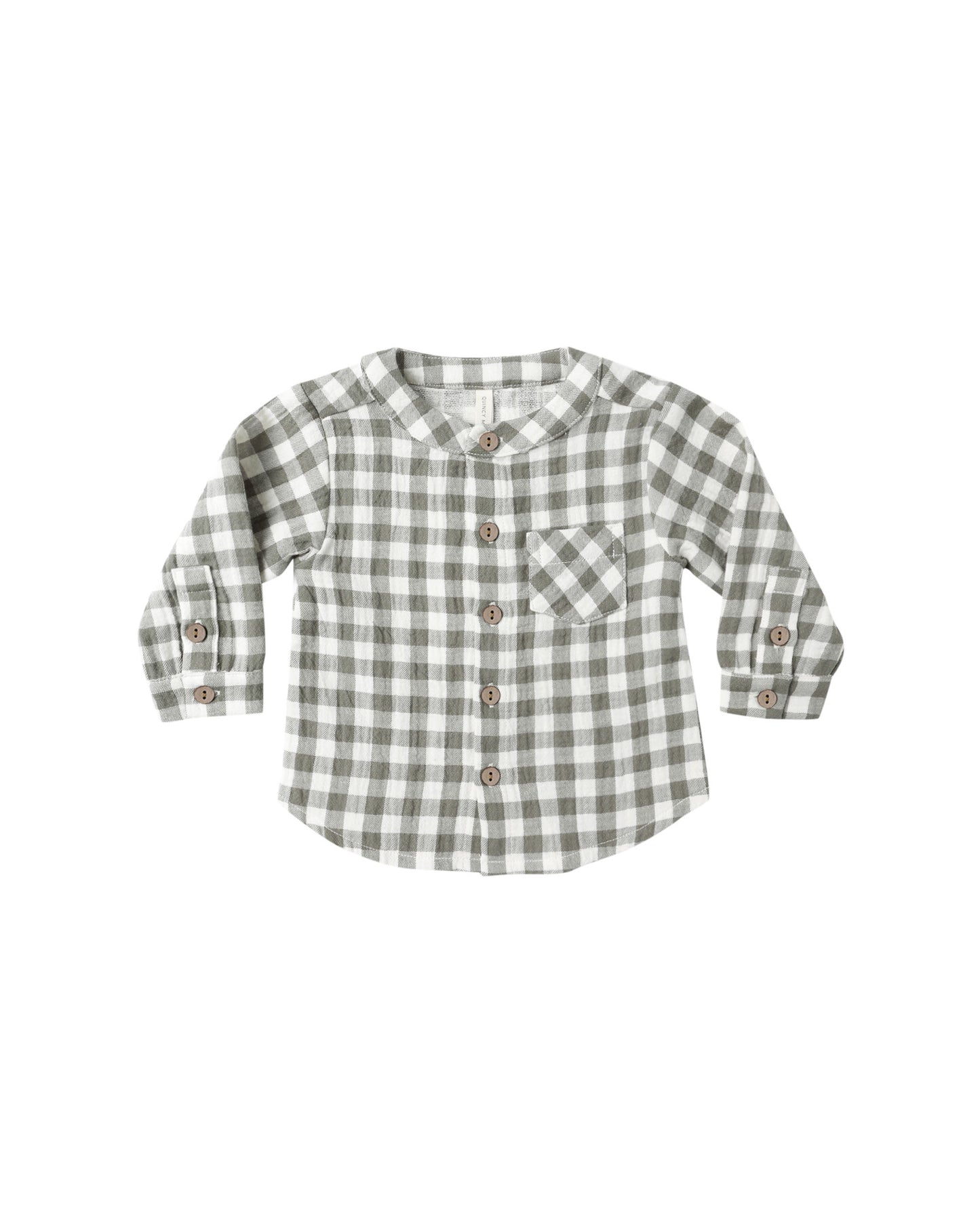 Quincy Mae - Milo Shirt - Forest Check