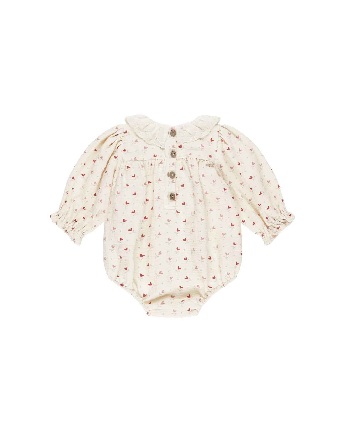 Quincy Mae - Callie Romper - Heart Ditsy