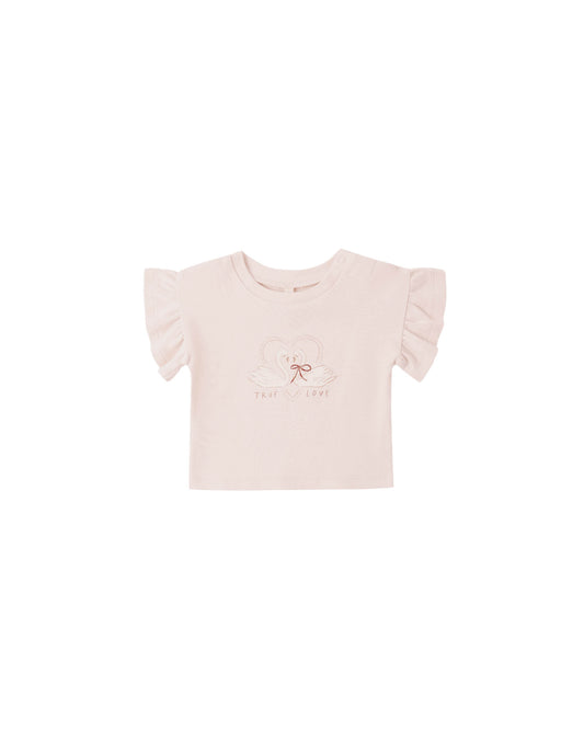 Quincy Mae - Flutter Tee - Swan