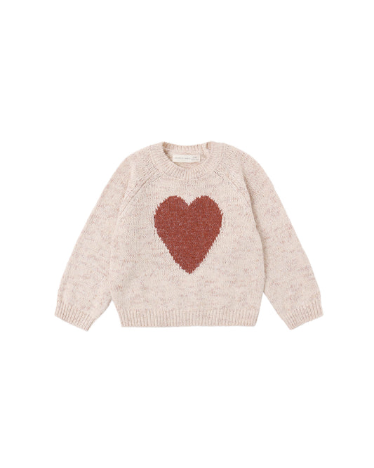 Quincy Mae - Knit Sweater - Red Heart