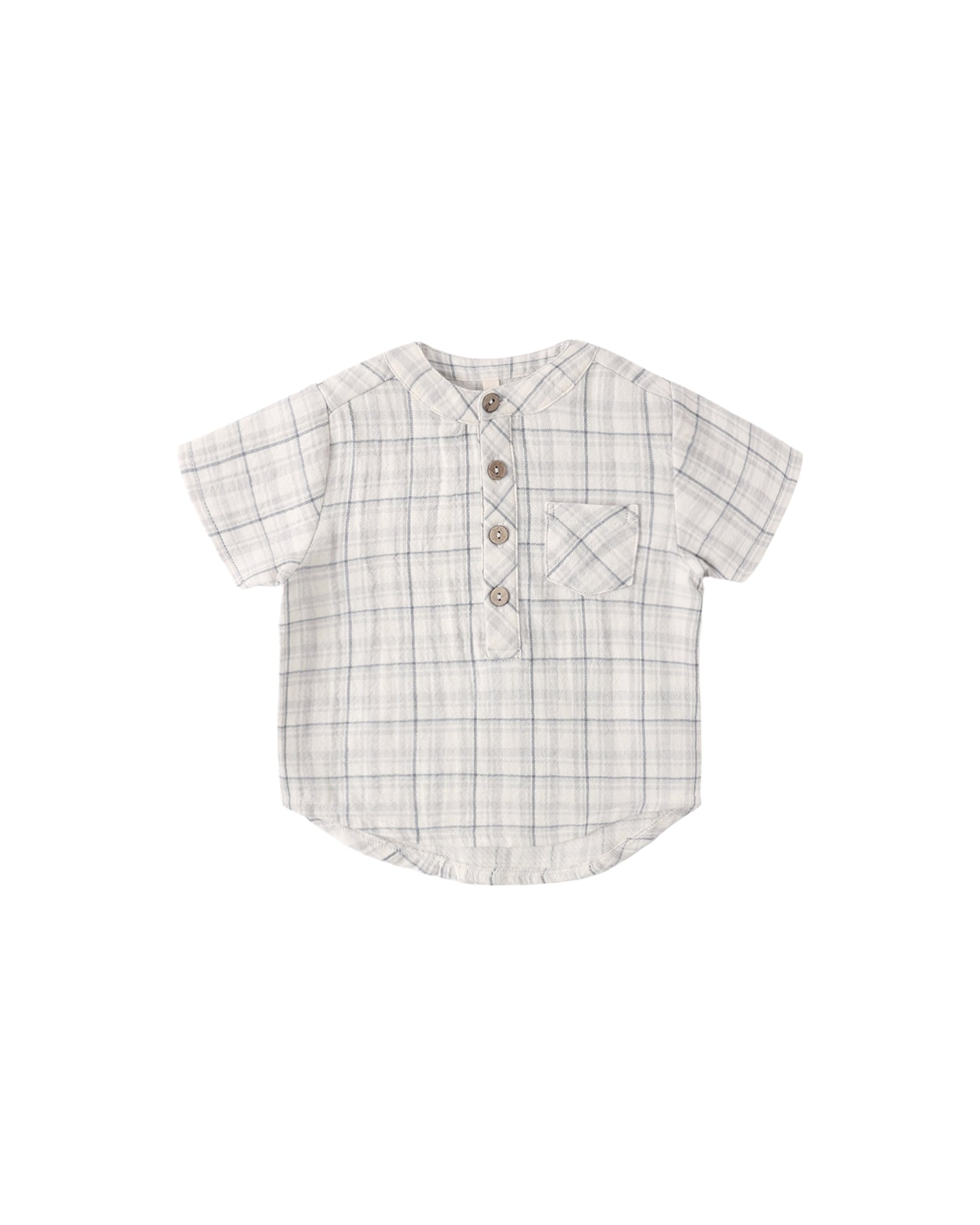 Quincy Mae - Jaxson Shirt - Blue Plaid