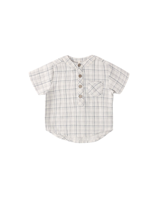 Quincy Mae - Jaxson Shirt - Blue Plaid