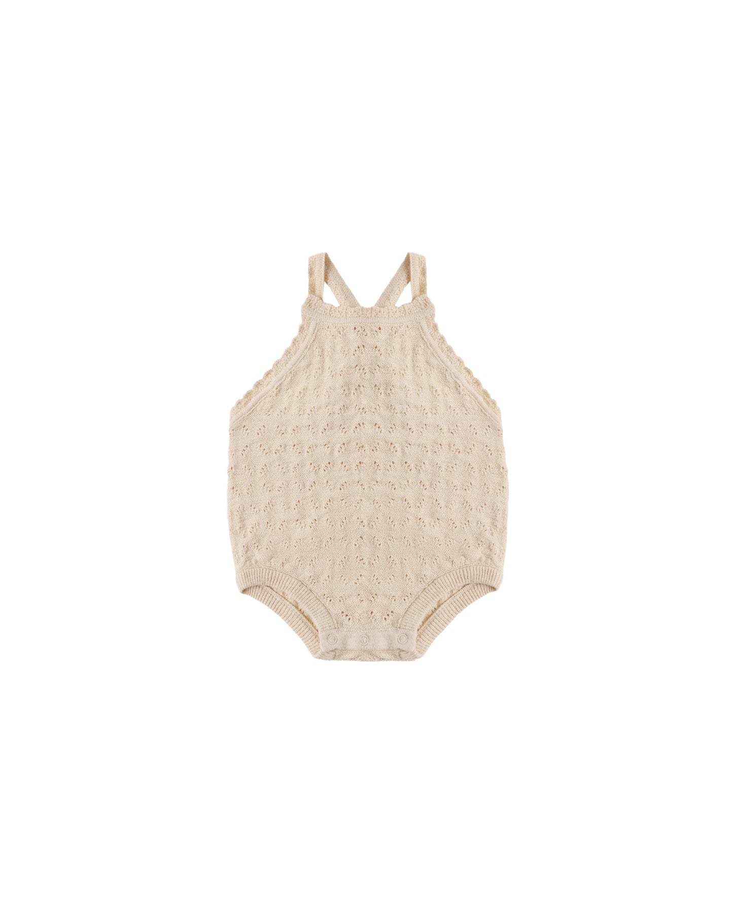 Quincy Mae - Annie Knit Romper - Ecru