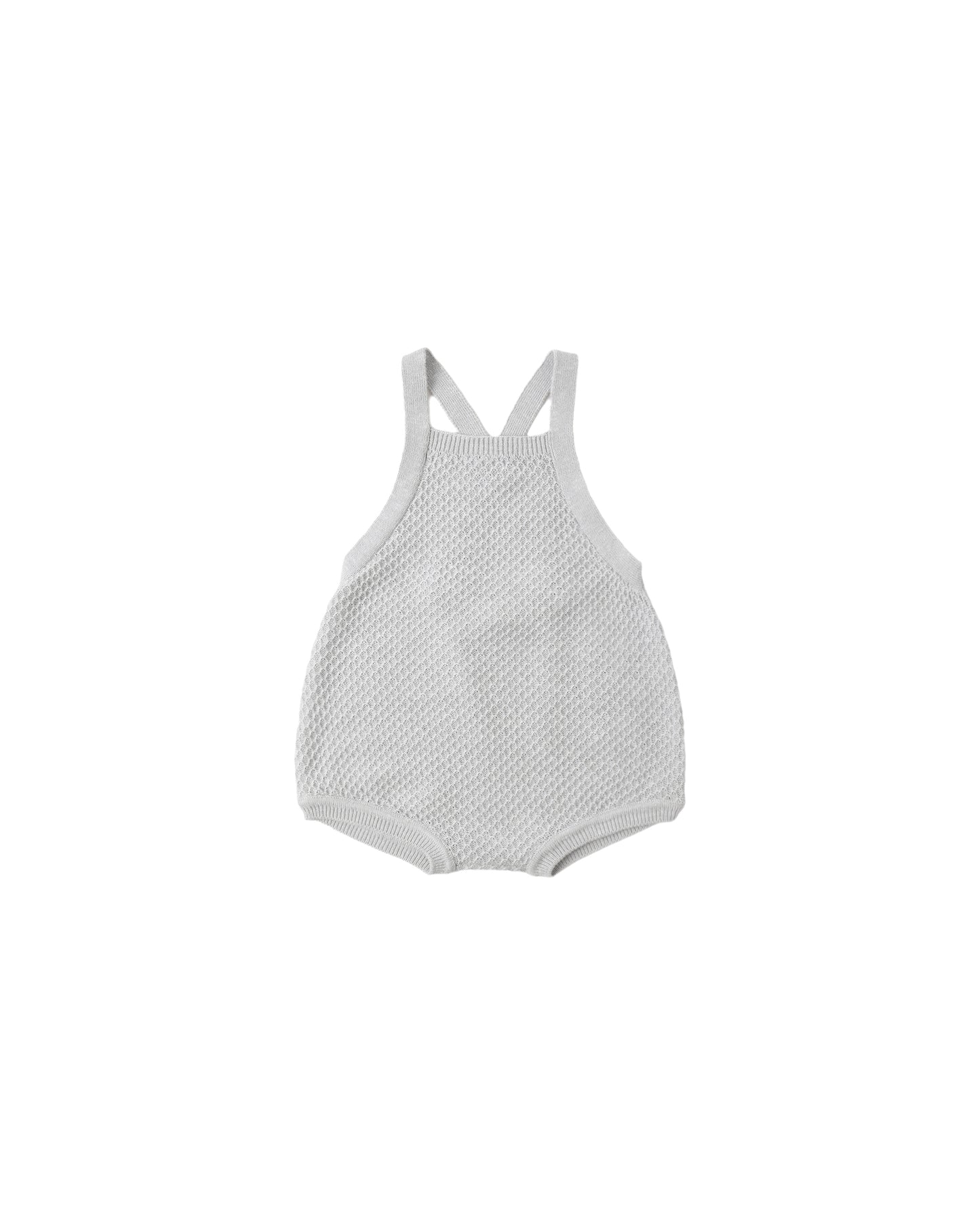 Quincy Mae - Caleb Knit Shortall - Heathered Sky
