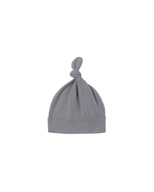 Quincy Mae - Bamboo Knotted Baby Hat - Slate