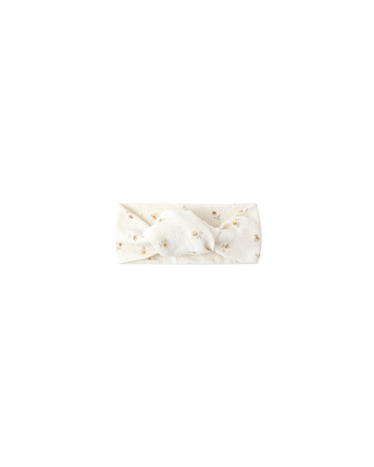 Quincy Mae - Pointelle Knotted Headband - Petit Fleur
